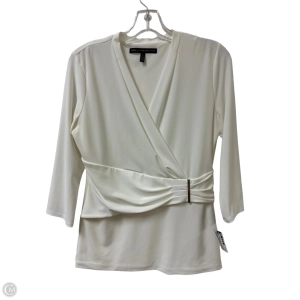 Top Long Sleeve By White House Black Market In Cream, Size: S