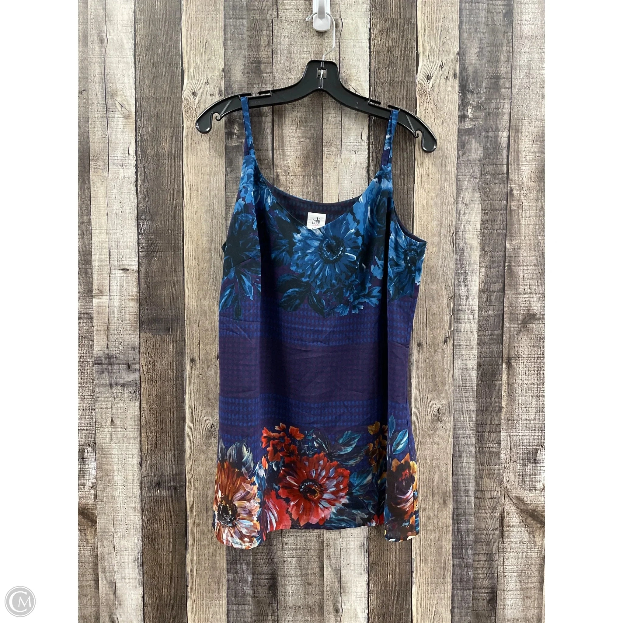 Top Sleeveless By Cabi In Multi-colored, Size: M