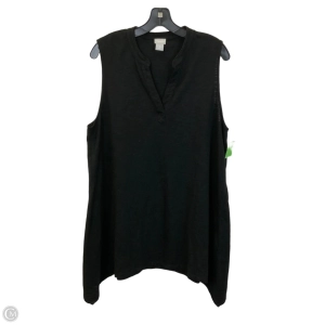 Top Sleeveless By Chicos In Black, Size: Xl