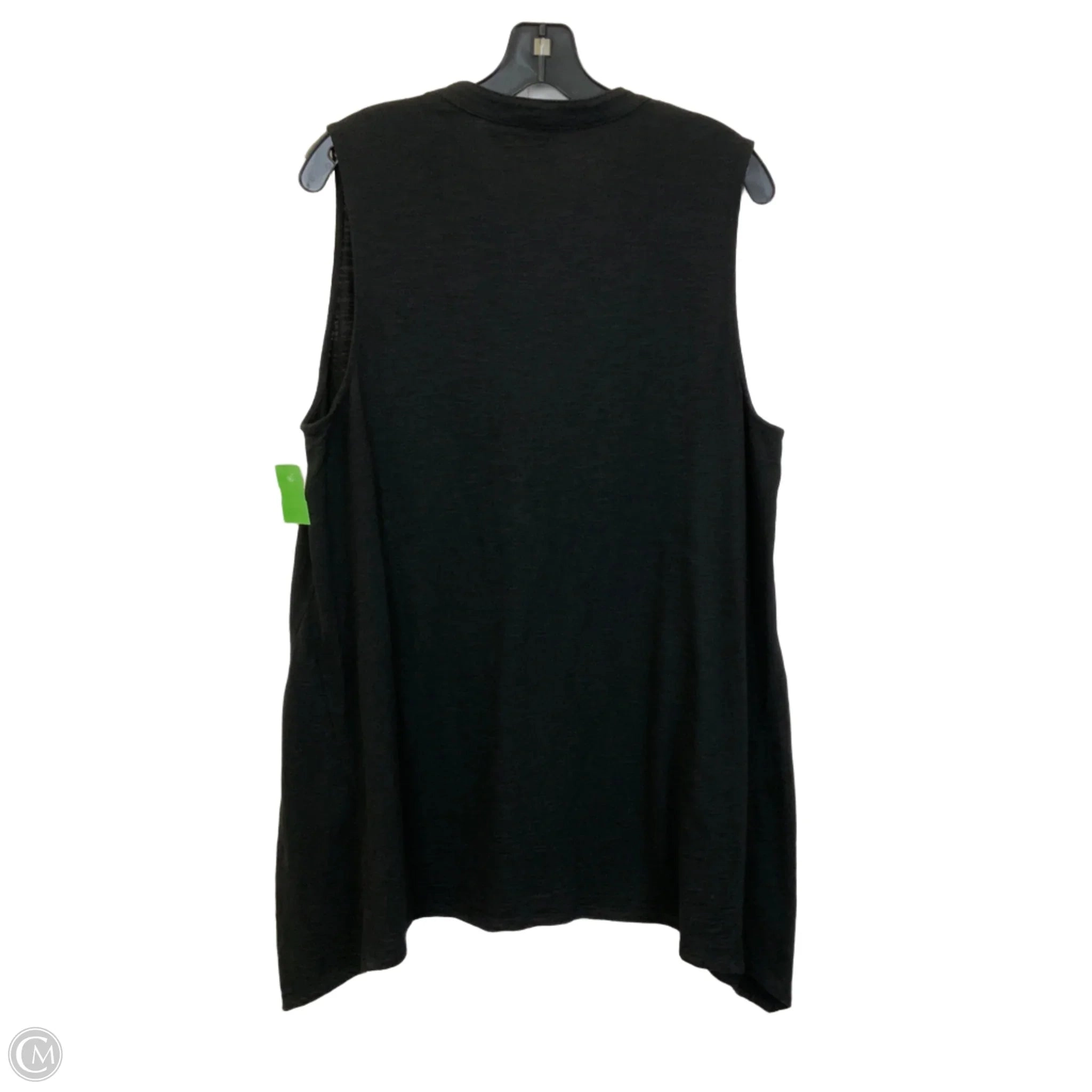 Top Sleeveless By Chicos In Black, Size: Xl