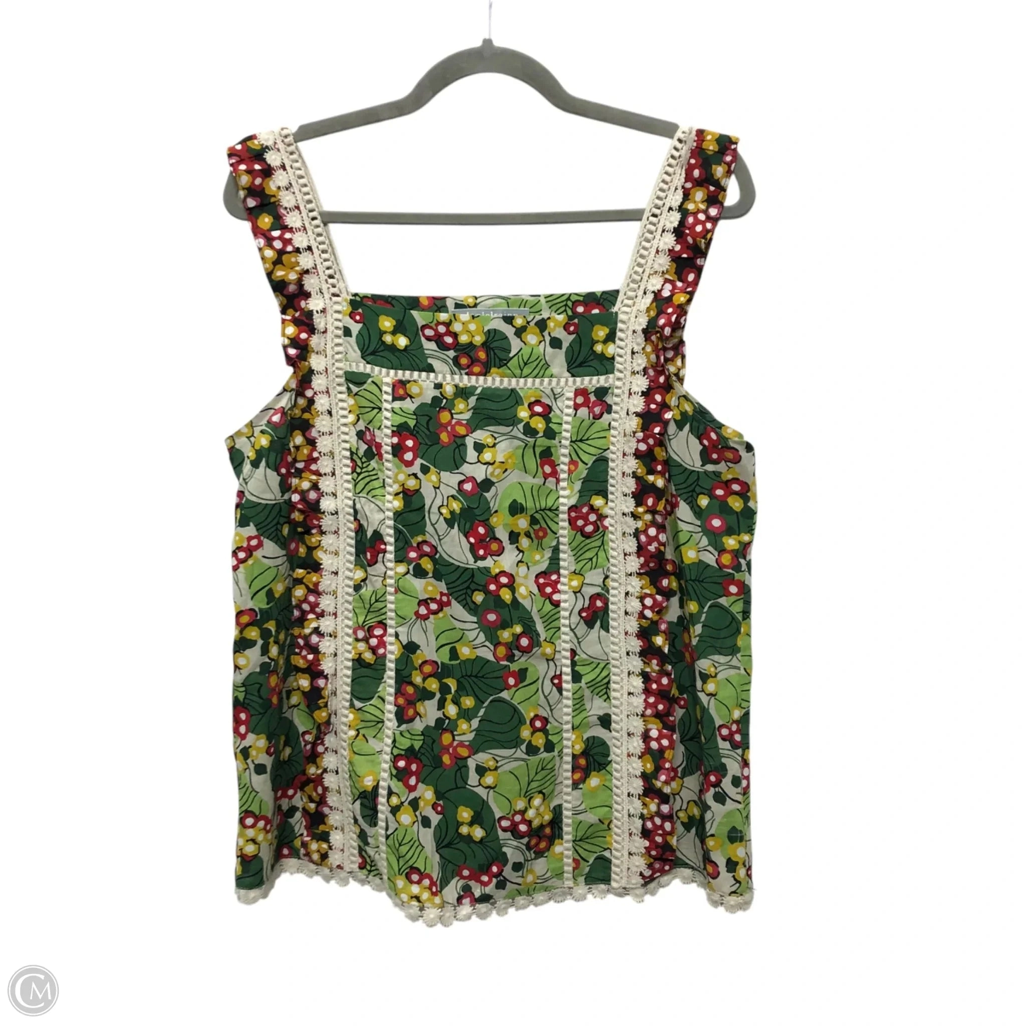 Top Sleeveless By Daniel Rainn In Green, Size: M