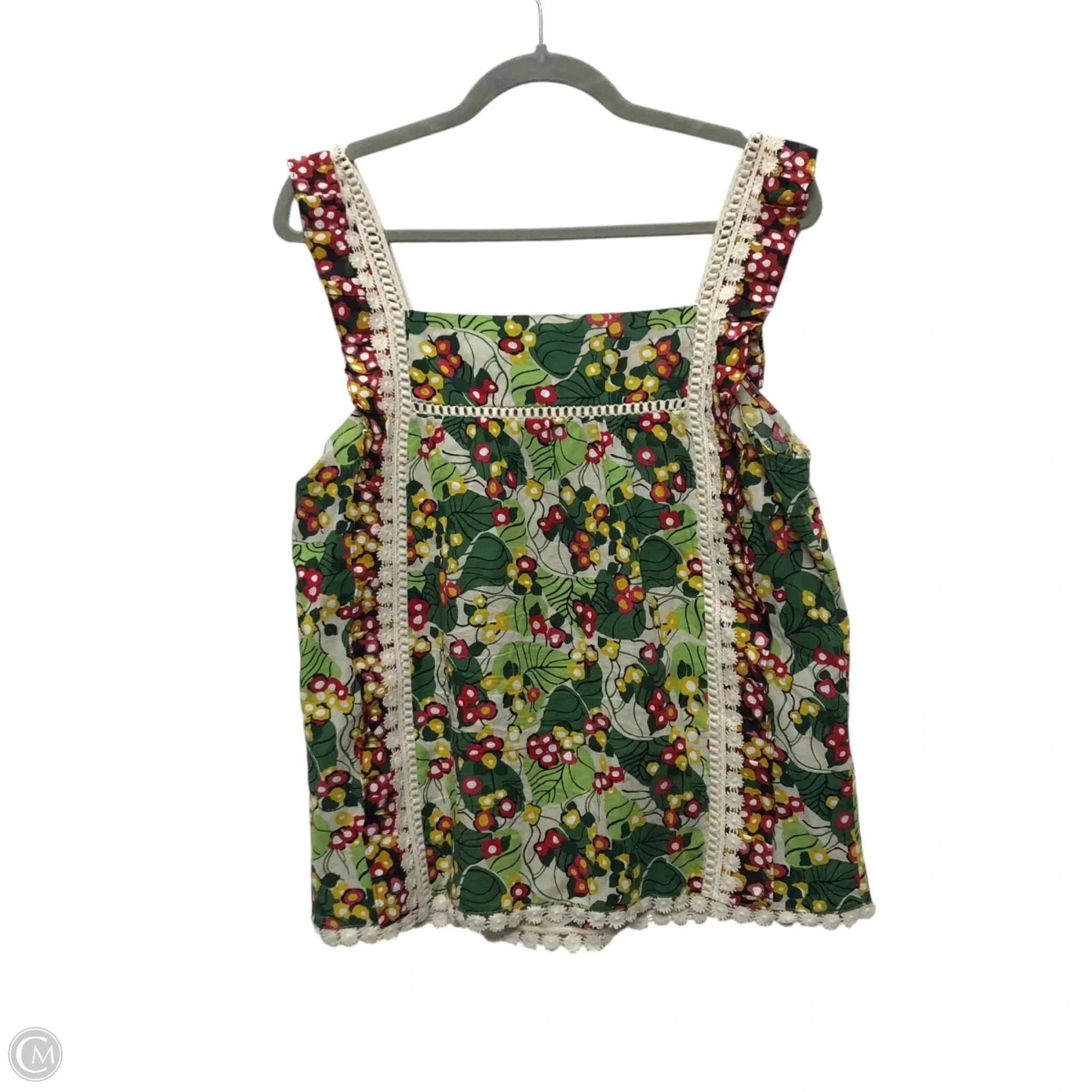 Top Sleeveless By Daniel Rainn In Green, Size: M
