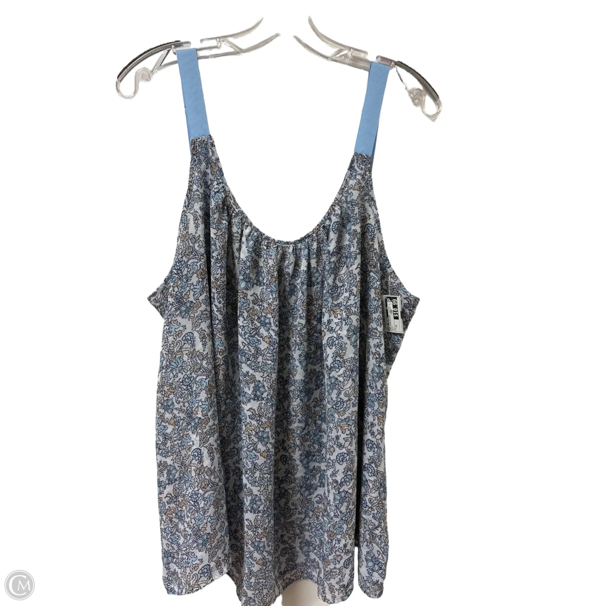 Top Sleeveless By Lane Bryant In Blue, Size: 3x