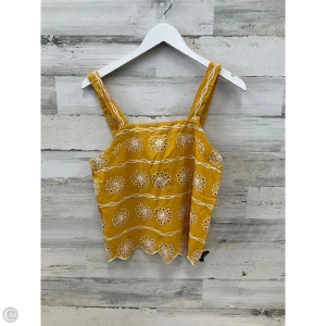 Top Sleeveless By Loft In Yellow, Size: Xs