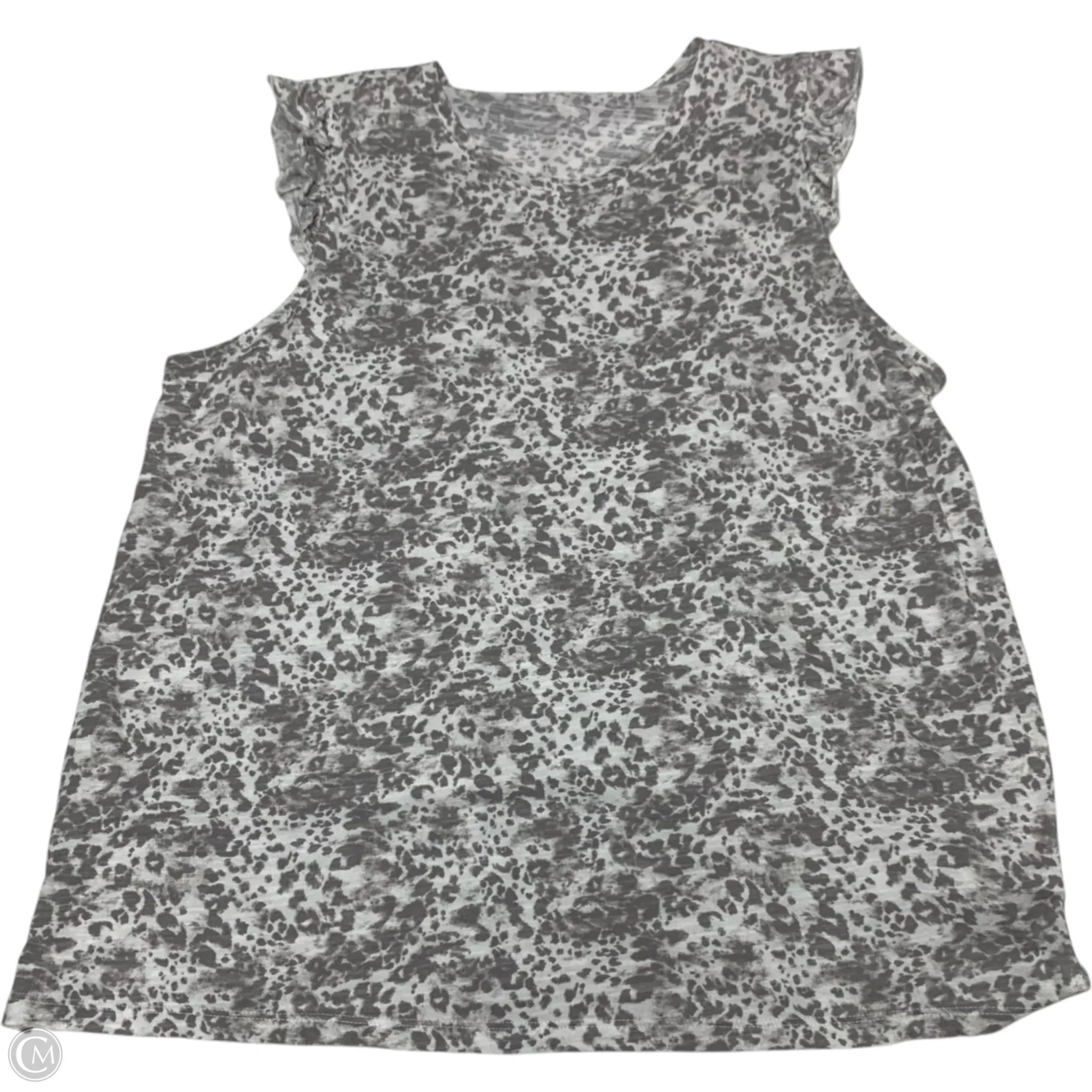 Top Sleeveless By Nine West In Grey, Size: 1x