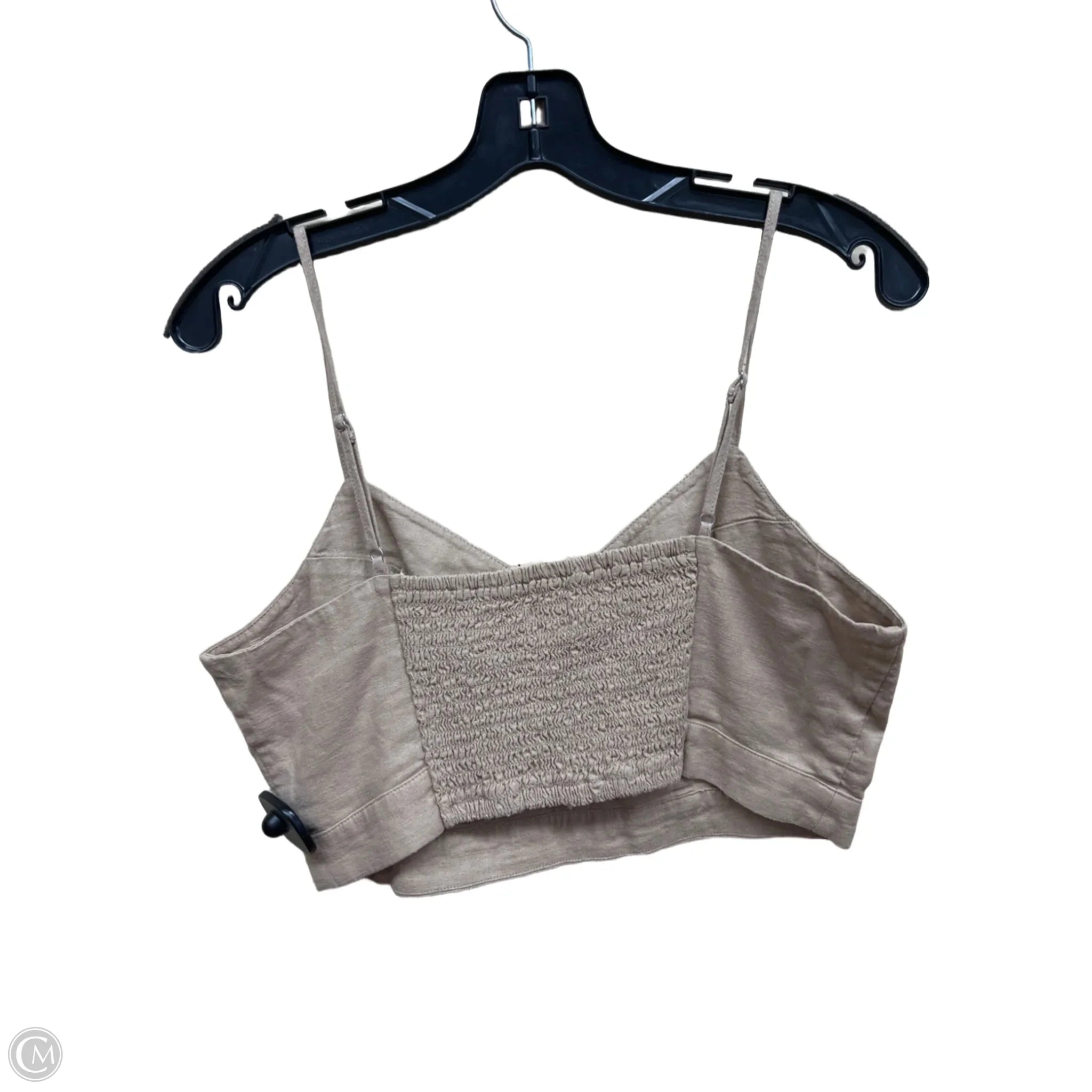 Top Sleeveless By Universal Thread In Tan, Size: M