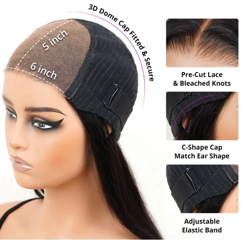 Tuneful Glueless Short Curly Auburn Honey Brown Colored Human Hair Bob Wigs