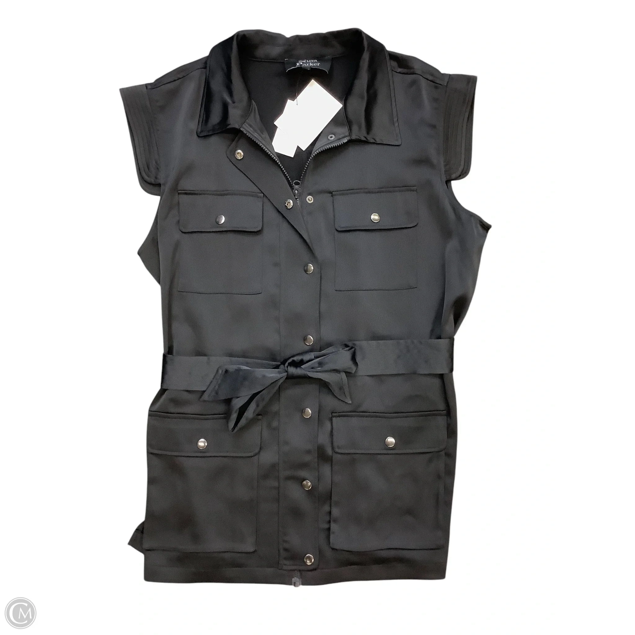 Tunic Sleeveless By Cmc In Black, Size: 1x