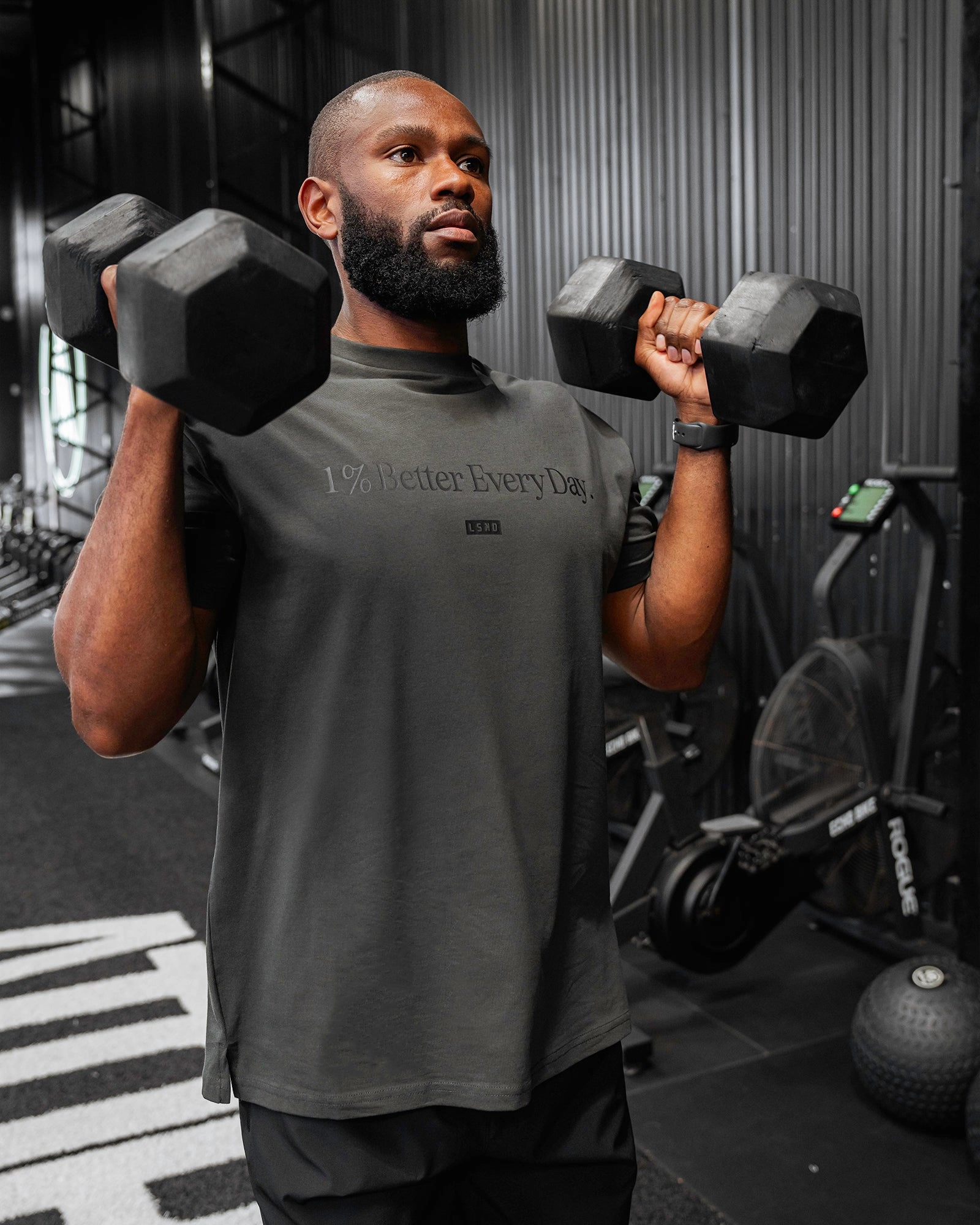 Unisex 1% Better FLXCotton Tee Oversize - Pirate Black-Black