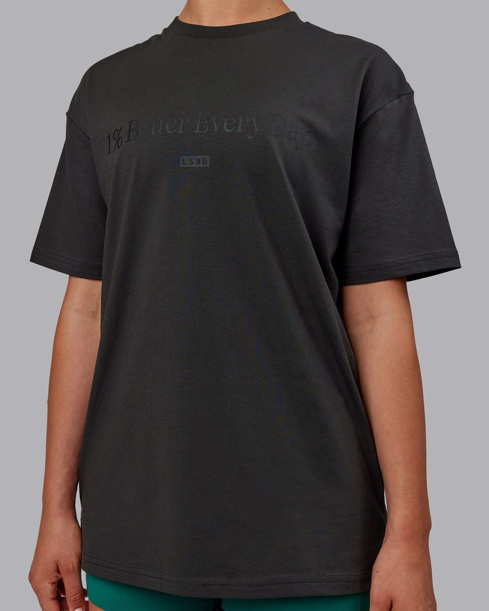 Unisex 1% Better FLXCotton Tee Oversize - Pirate Black-Black