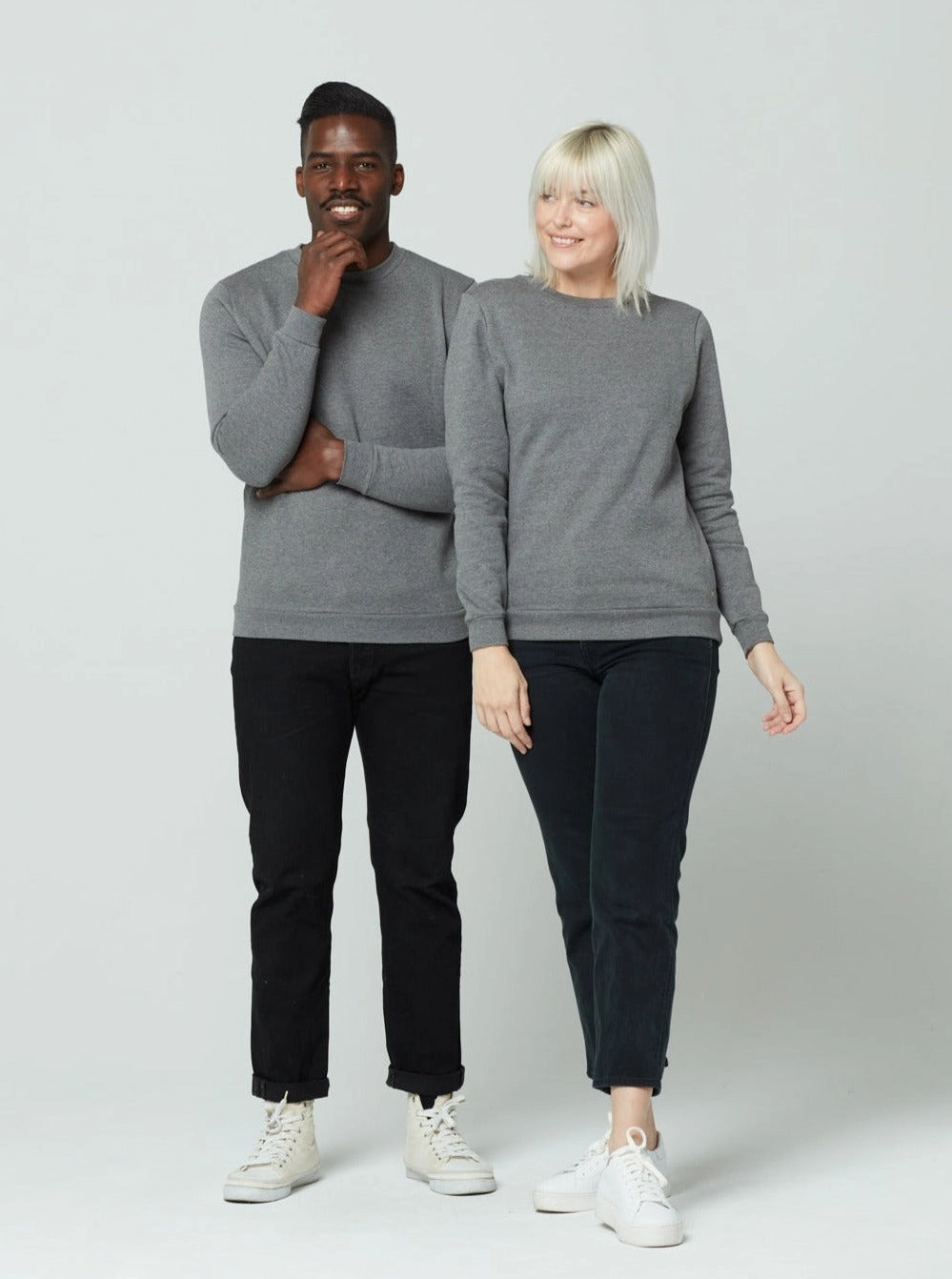 Unisex Crewneck Sweatshirt - Heather Grey
