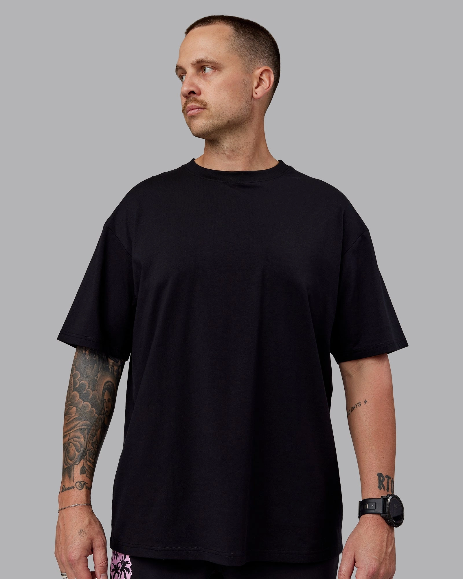 Unisex So Cal 24 FLXCotton Tee Oversize - Black-Beacon Orange
