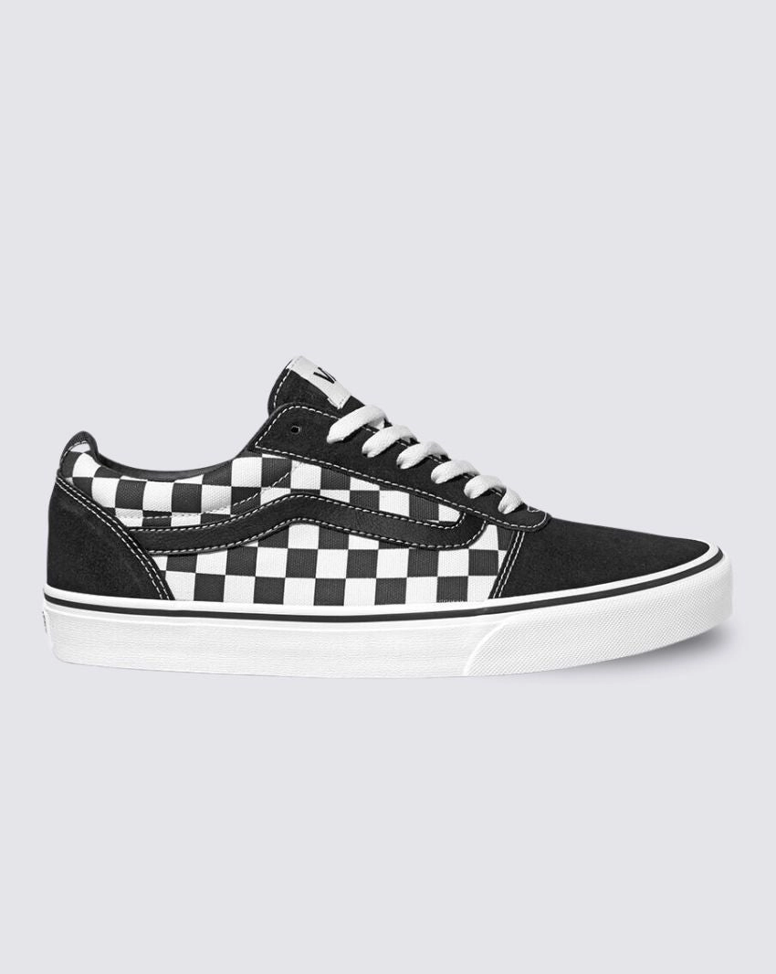 VANS MEN'S WARD LO CHECKERED BLACK/WHITE SHOE