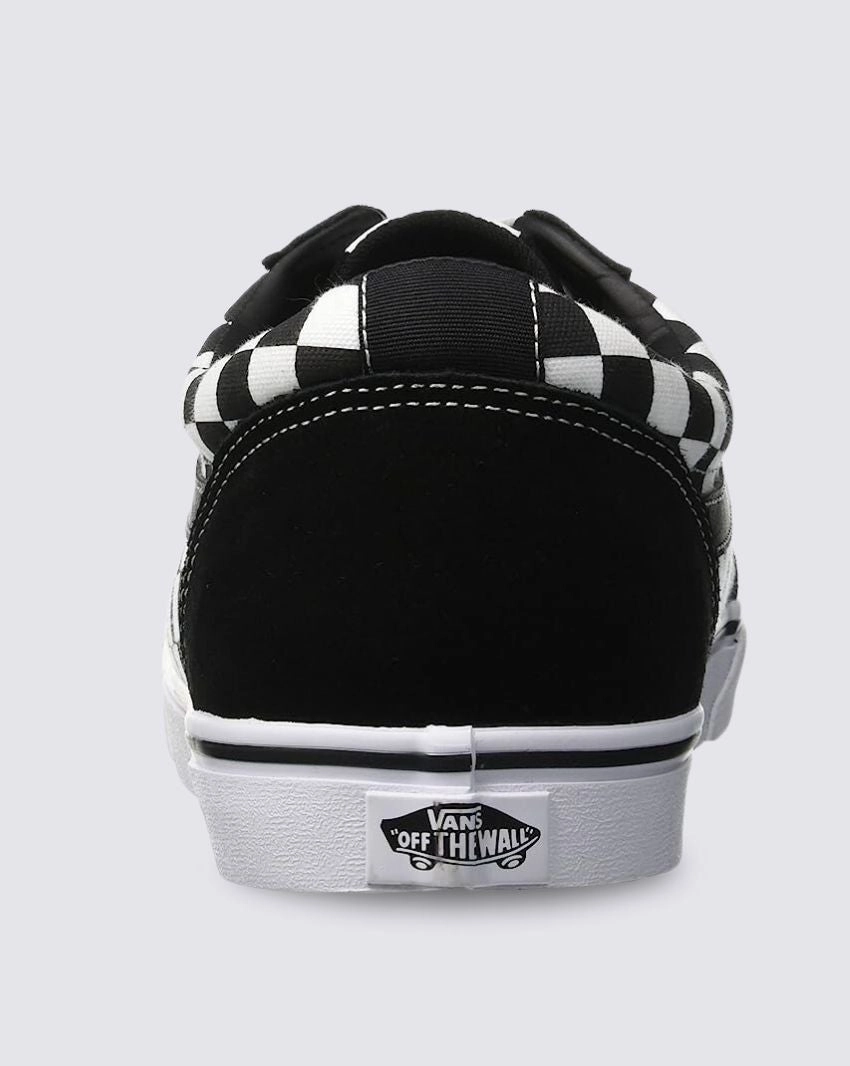VANS MEN'S WARD LO CHECKERED BLACK/WHITE SHOE