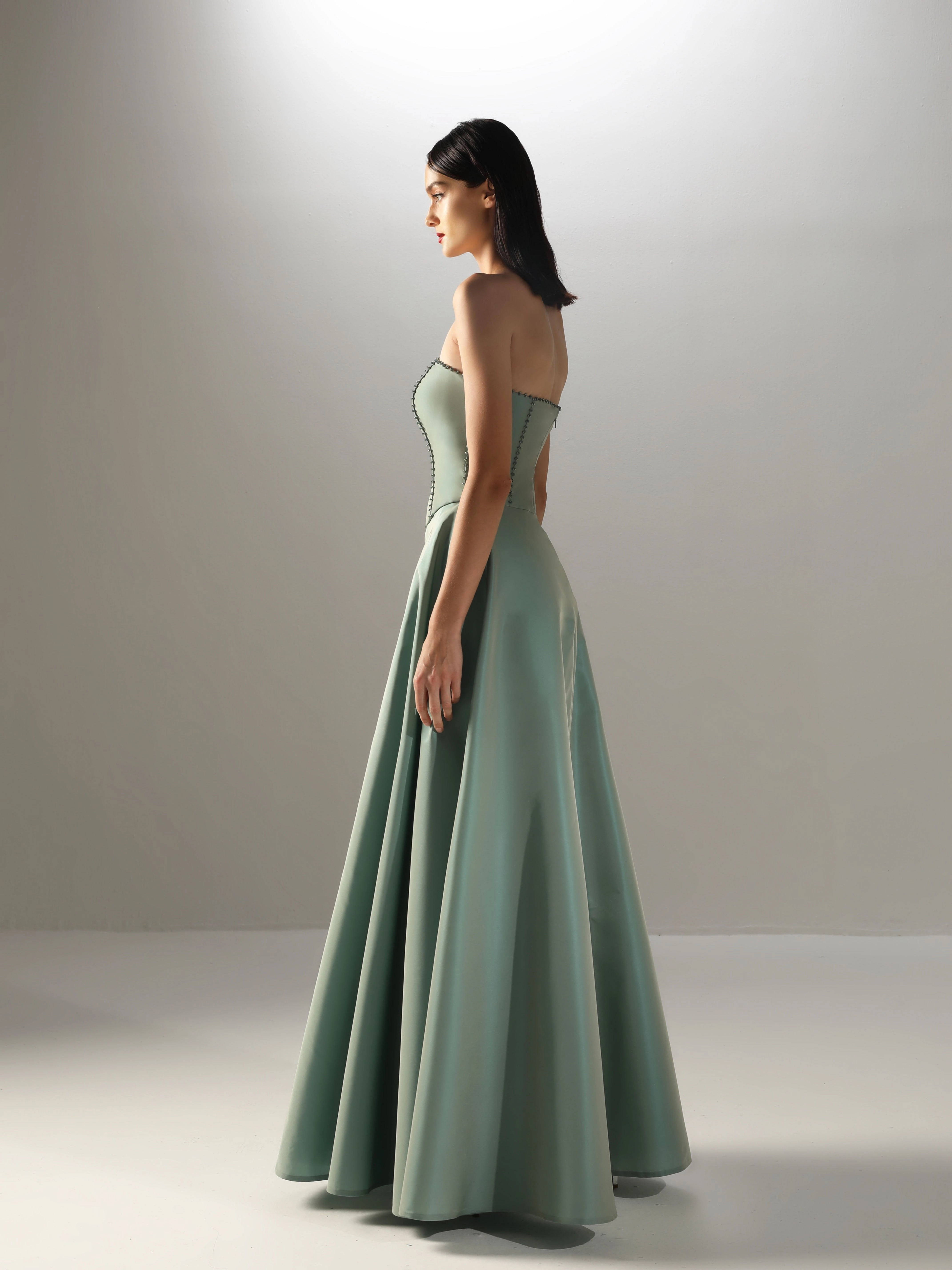 Velvety Couture Women's AIMI Gown Misty Mint
