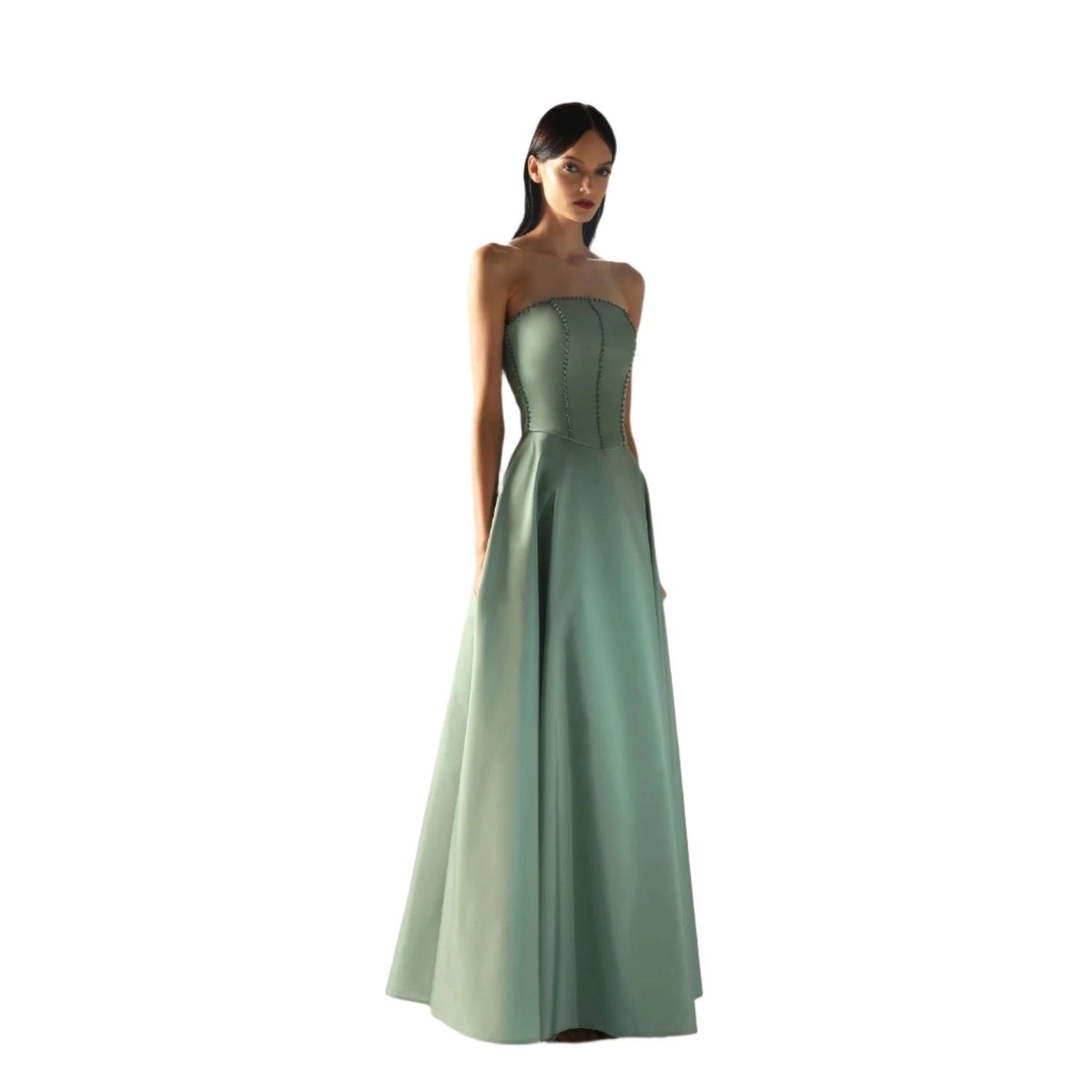 Velvety Couture Women's AIMI Gown Misty Mint