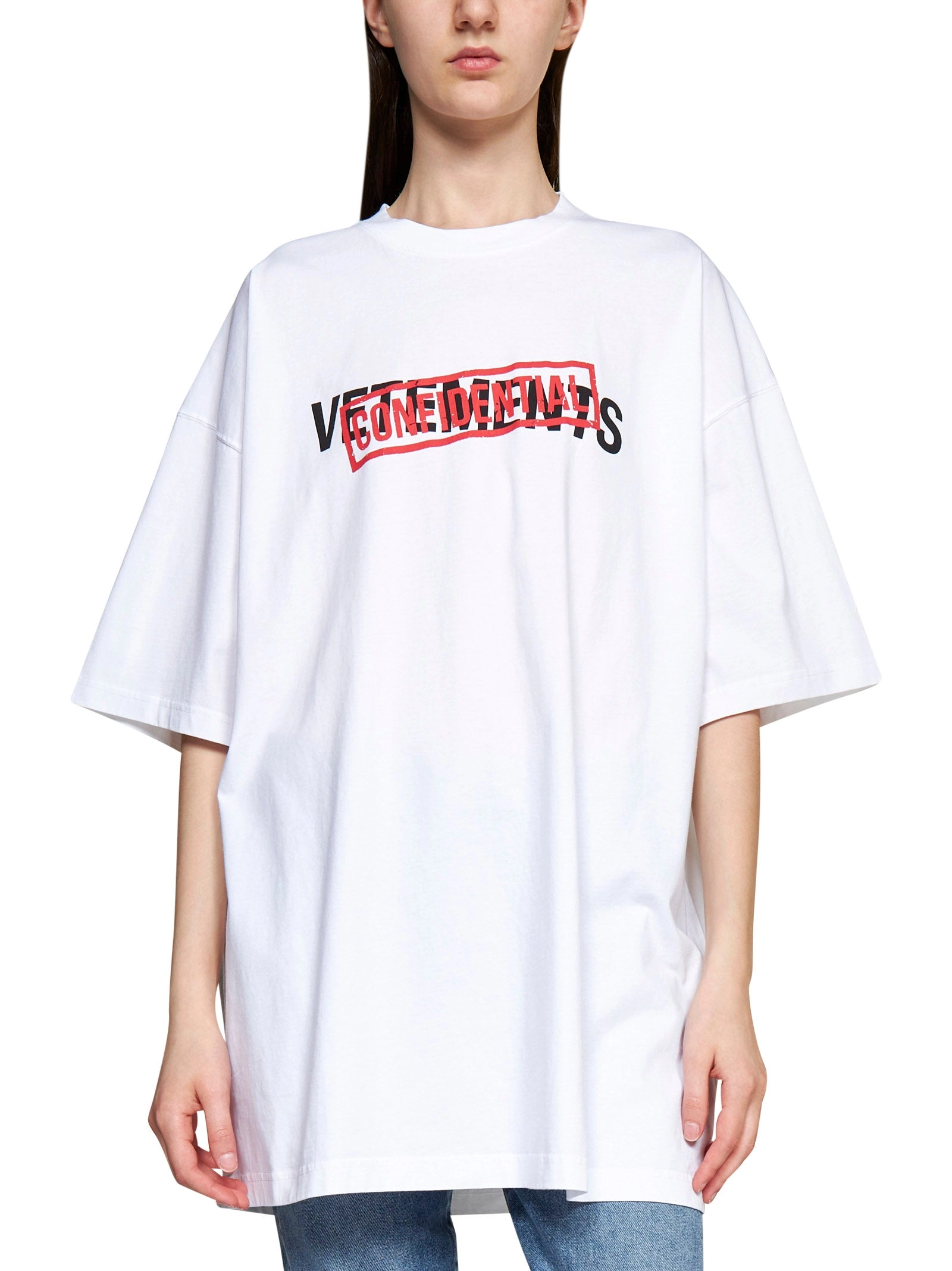 Vetements Logo Printed Crewneck T-Shirt