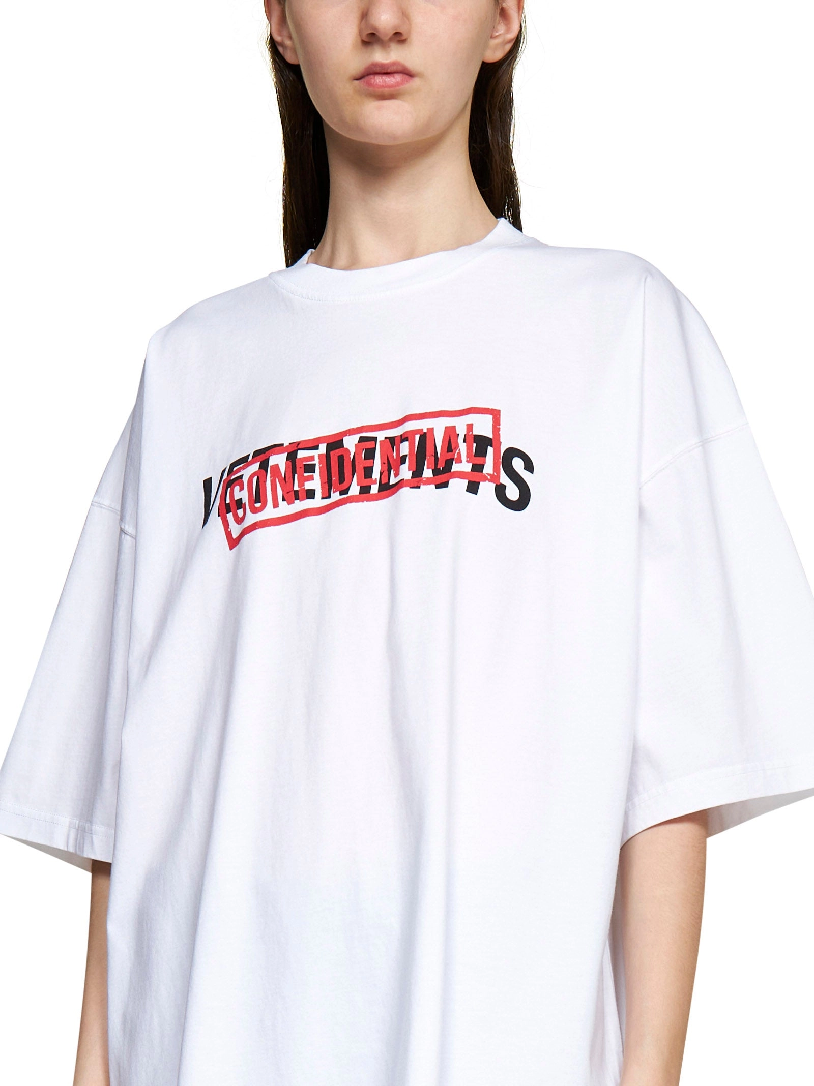 Vetements Logo Printed Crewneck T-Shirt