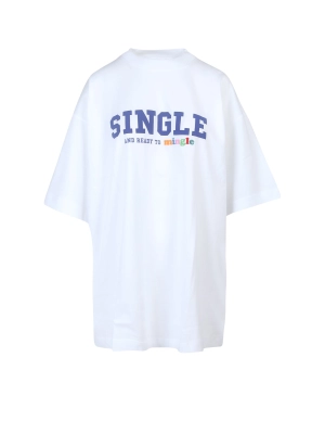 Vetements Slogan Printed Crewneck T-Shirt