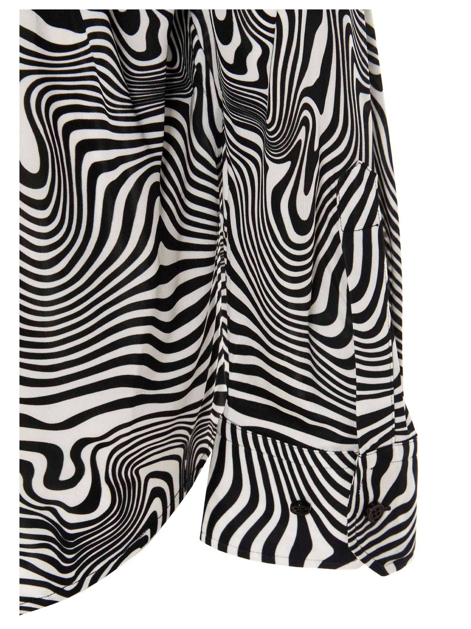 Vetements Zebra Printed Long-Sleeved Shirt