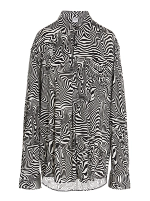 Vetements Zebra Printed Long-Sleeved Shirt