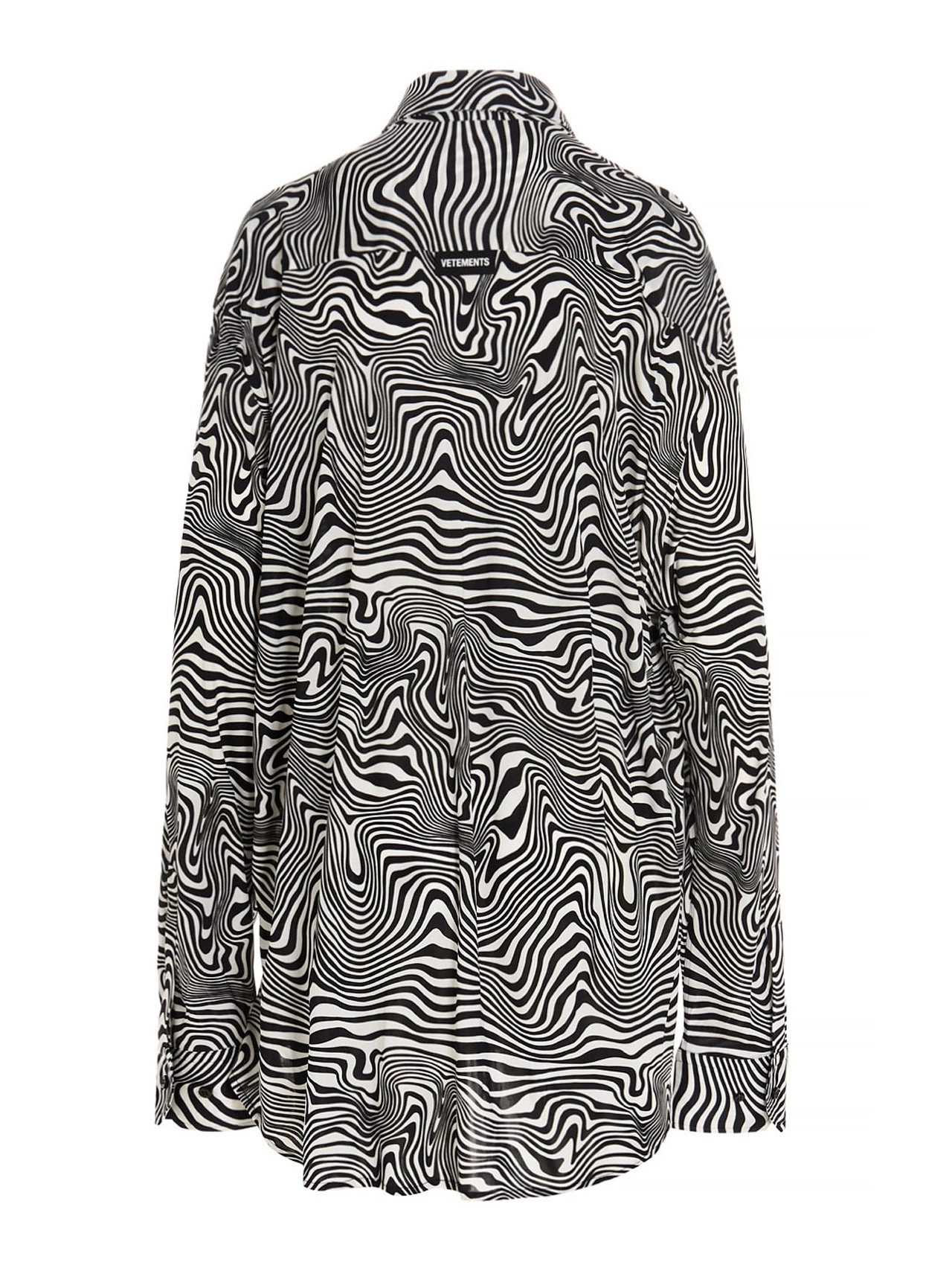 Vetements Zebra Printed Long-Sleeved Shirt