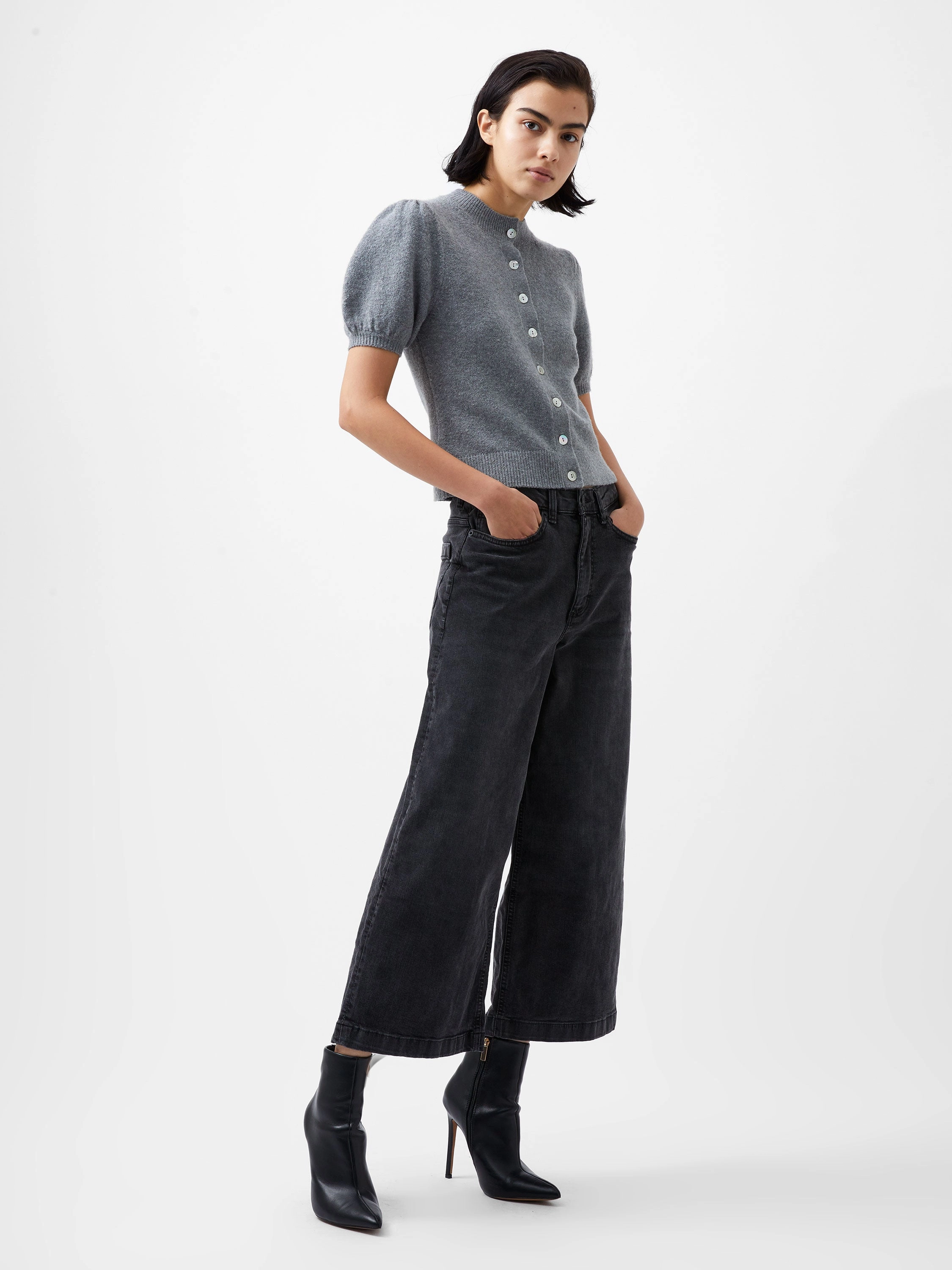 Vhari Recycled Puff Sleeve Cardigan