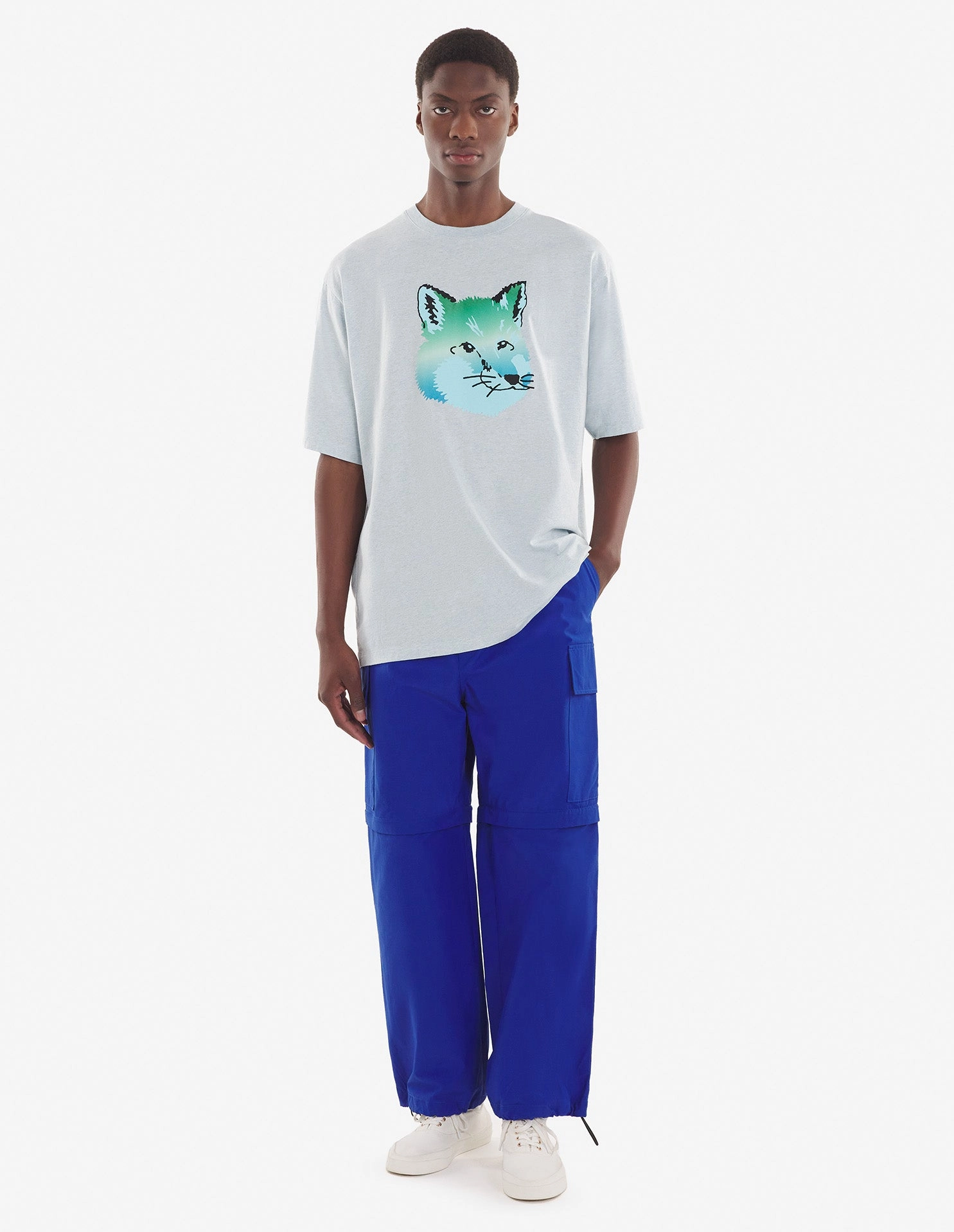 Vibrant Fox Head Easy Tee Blue Haze Melange