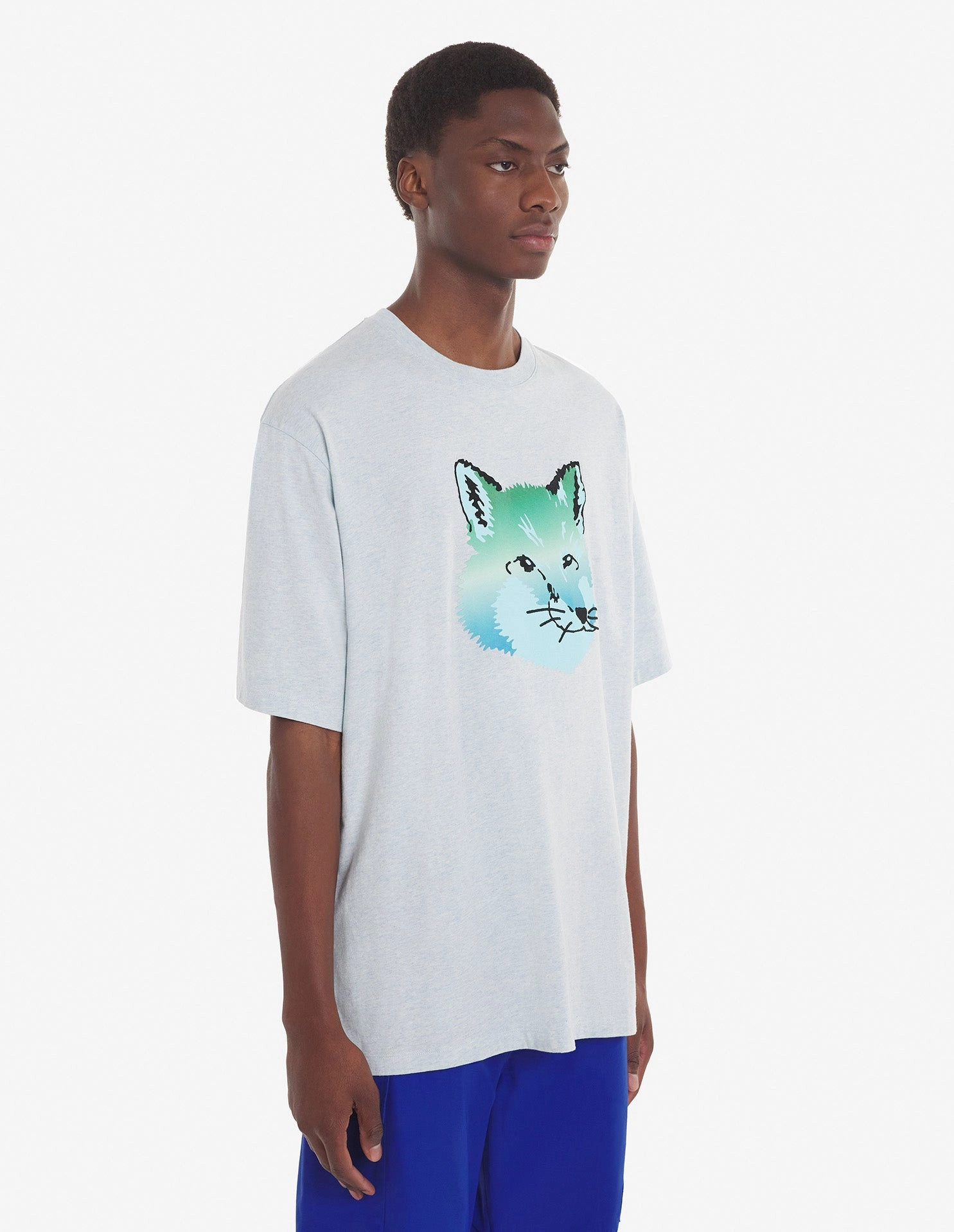 Vibrant Fox Head Easy Tee Blue Haze Melange