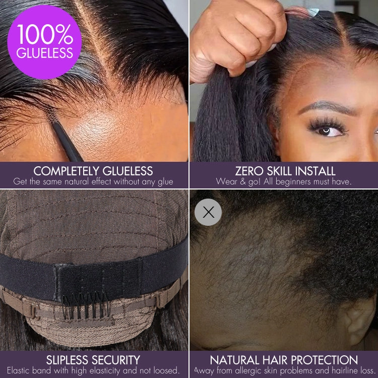 Weekly Special | Ultra Natural Slicked Back Short Curly Wig Glueless Ear-to-ear Wide T Lace Front Wig