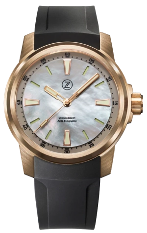 Zelos Aurora Field 42mm Bronze Grey MOP